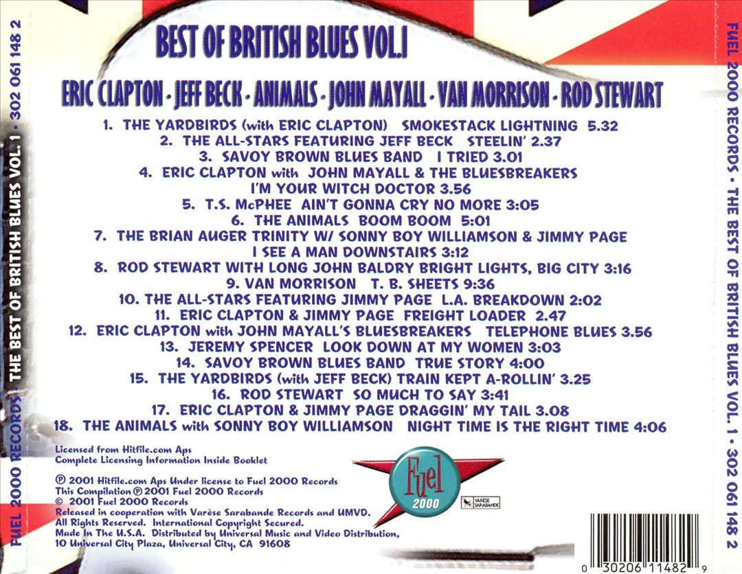 Best of British Blues, Vol. 1 [Varese] cover art