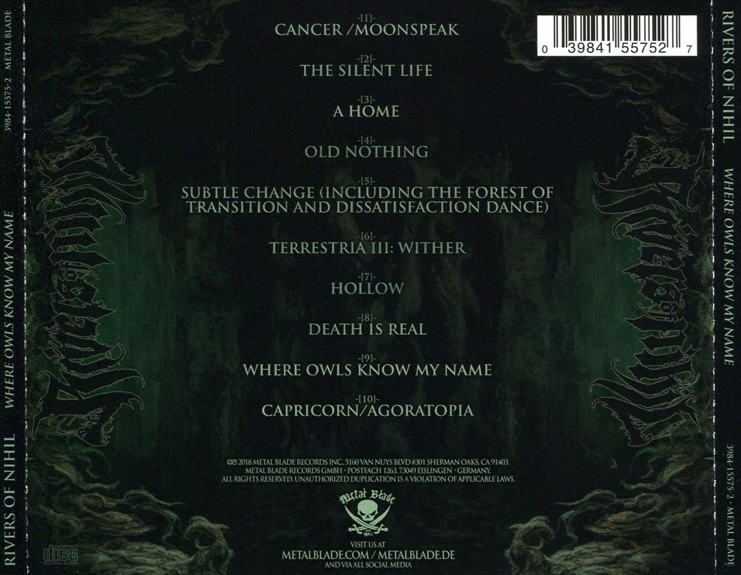 Where Owls Know My Name cover art