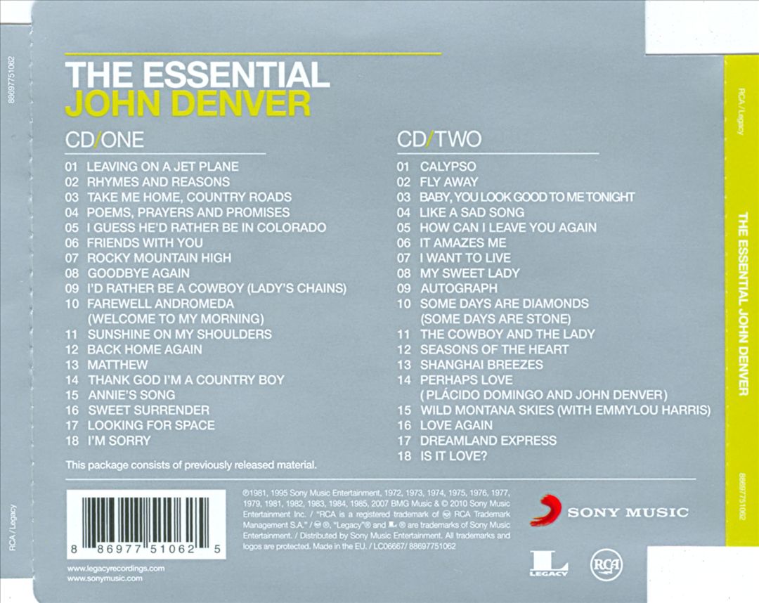 Essential John Denver cover art