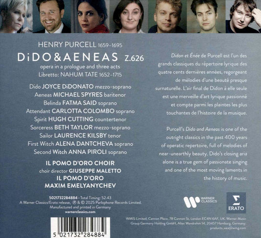 Purcell: Dido & Aeneas cover art