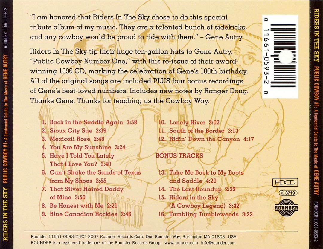 Public Cowboy #1: A Centennial Salute to the Music of Gene Autry cover art