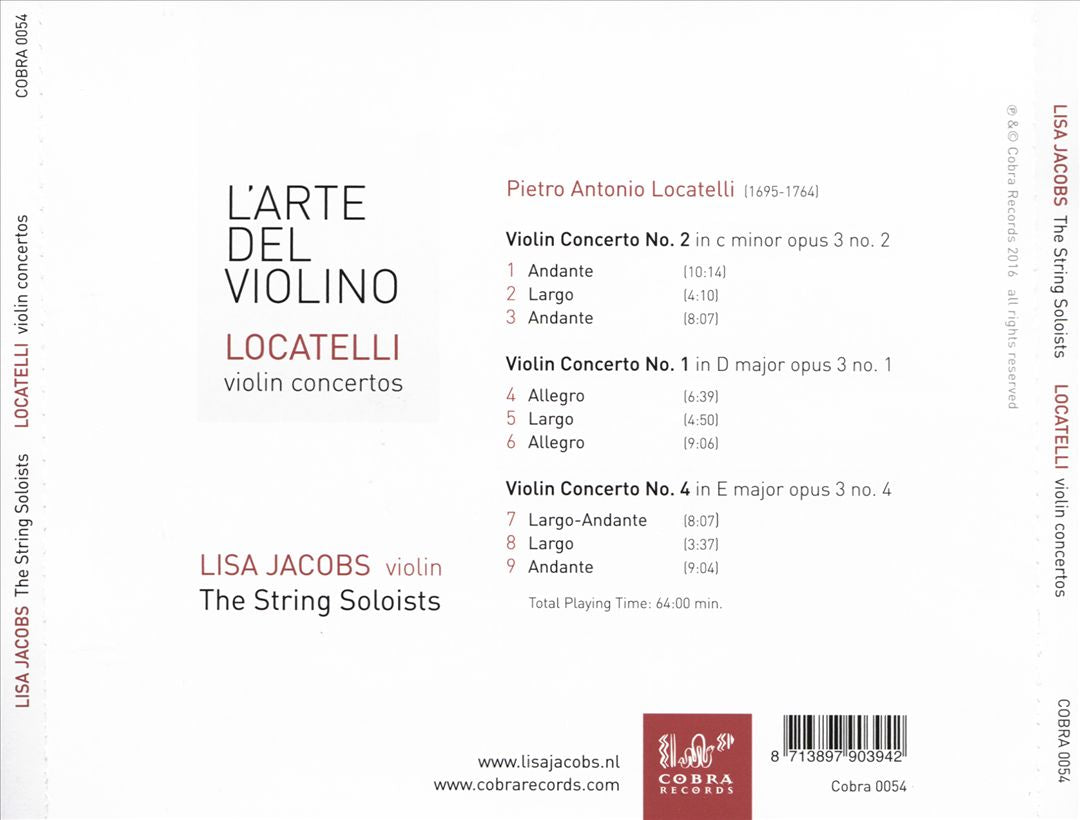 Locatelli: Violin Concertos cover art