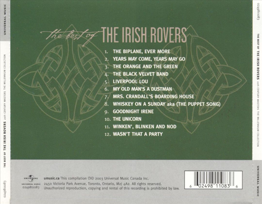 20th Century Masters - The Millennium Collection: The Best of the Irish Rovers cover art