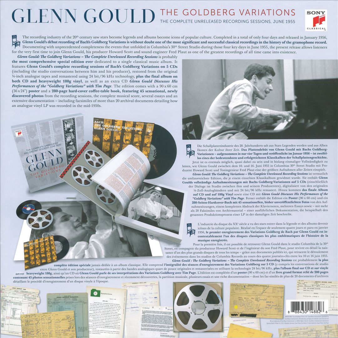 Goldberg Variations: The Complete Unreleased Recording Sessions June 1955 cover art