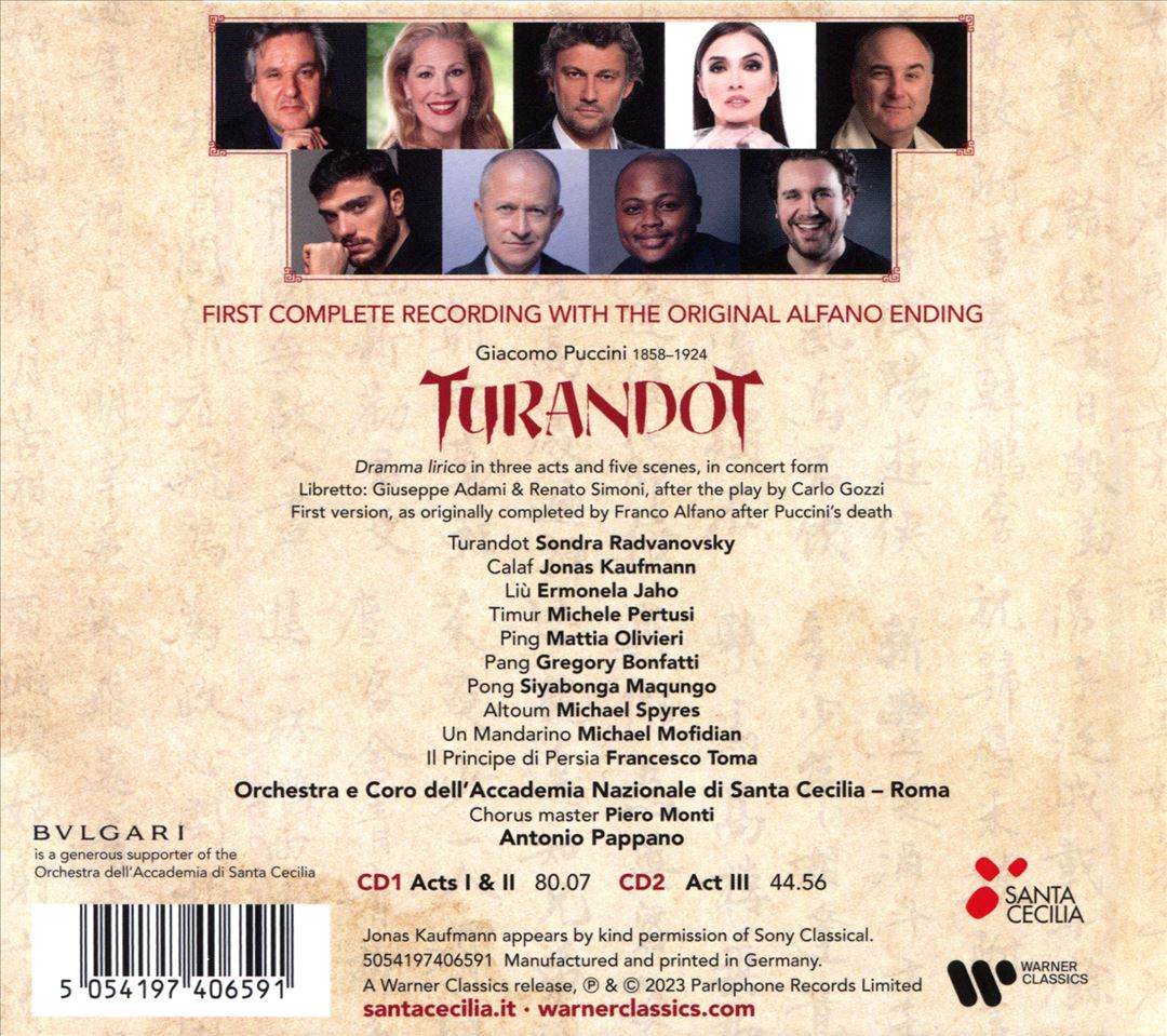 Puccini: Turandot cover art