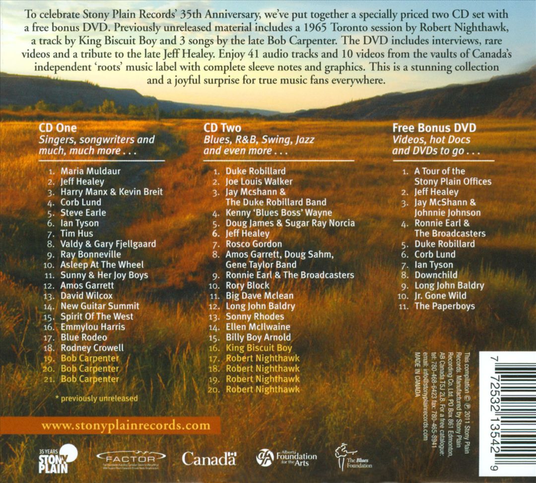 35 Years of Stony Plain cover art