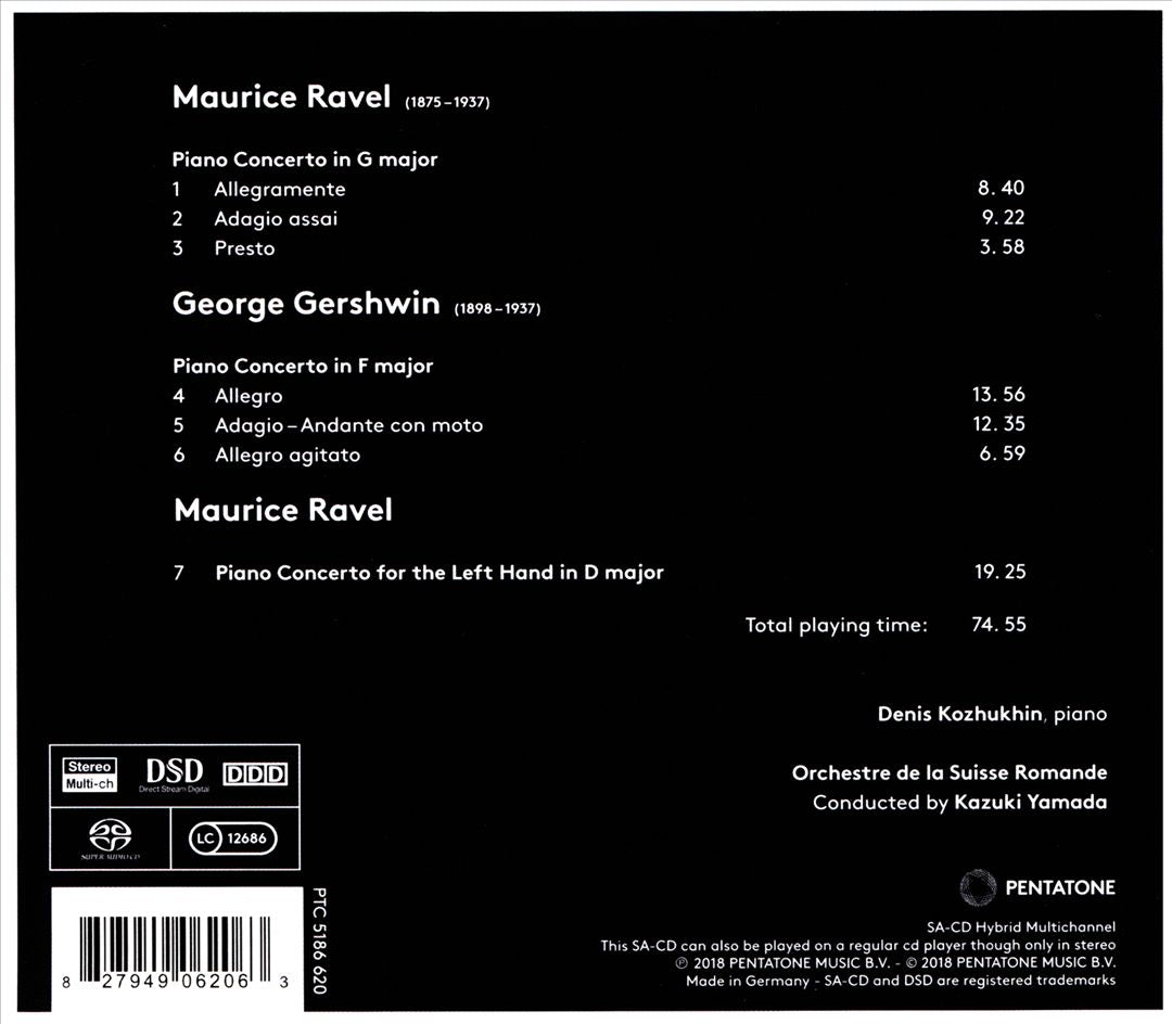 Ravel, Gershwin: Piano Concertos cover art