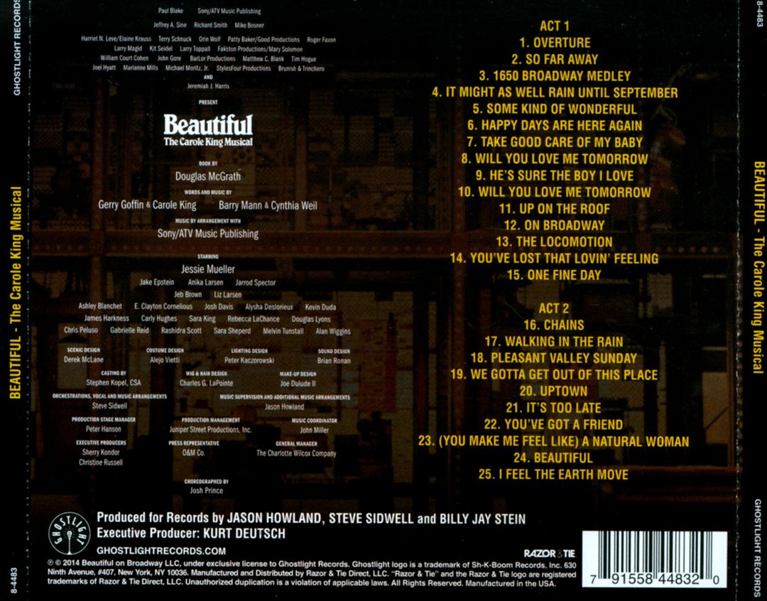 Beautiful: The Carole King Musical [Original Broadway Cast Recording] cover art