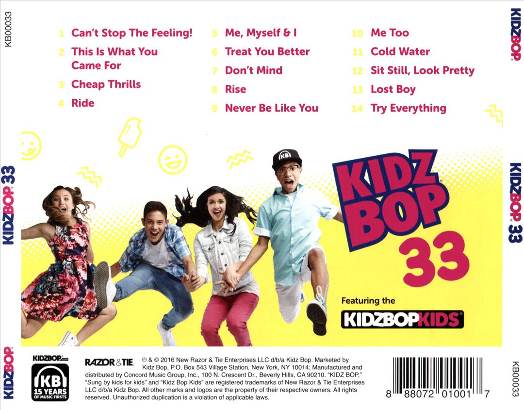 Kidz Bop 33 cover art