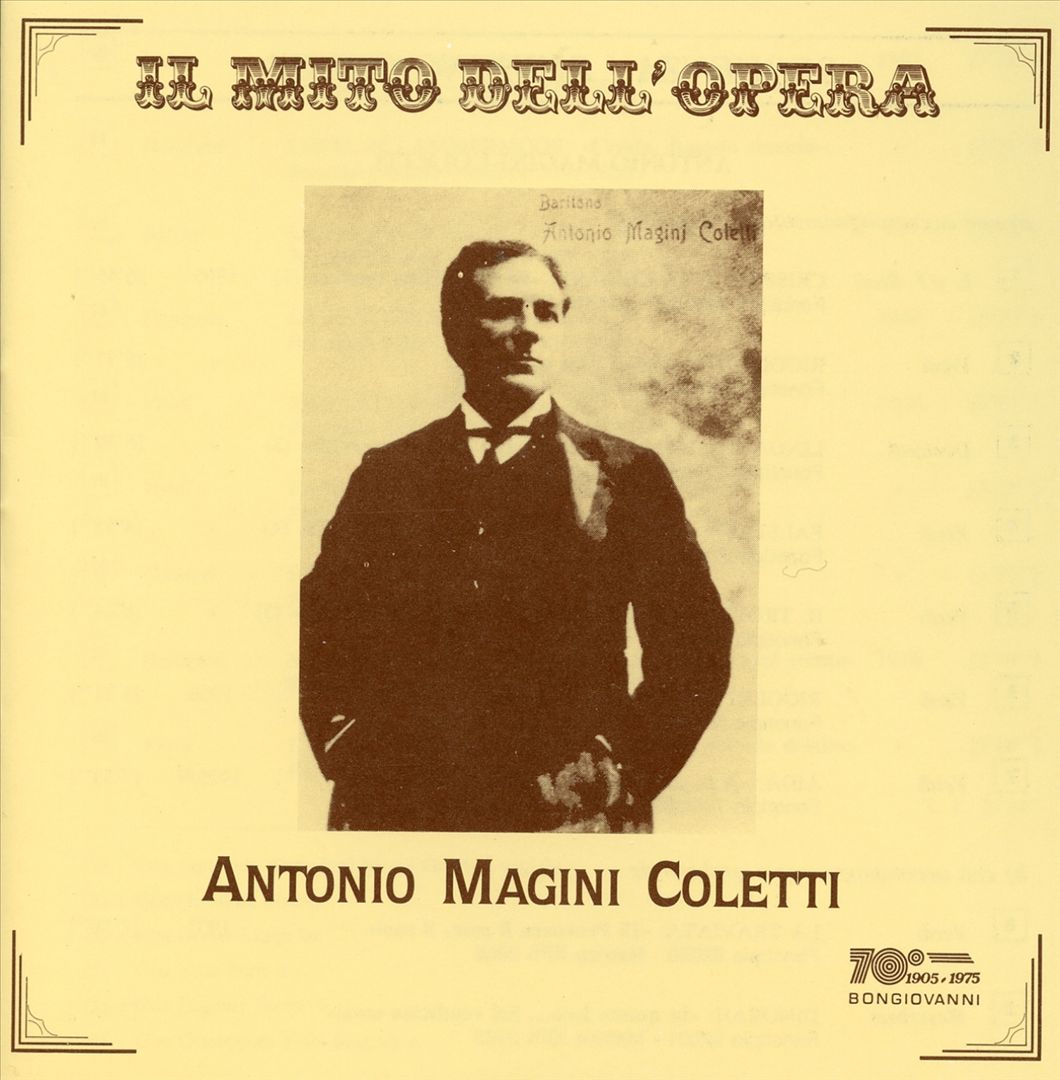 Mito dell'Opera: Antonio Magini Coletti cover art