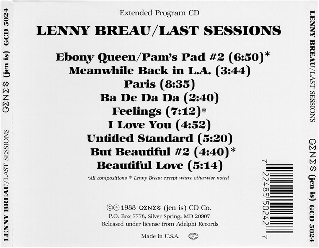 Last Sessions cover art