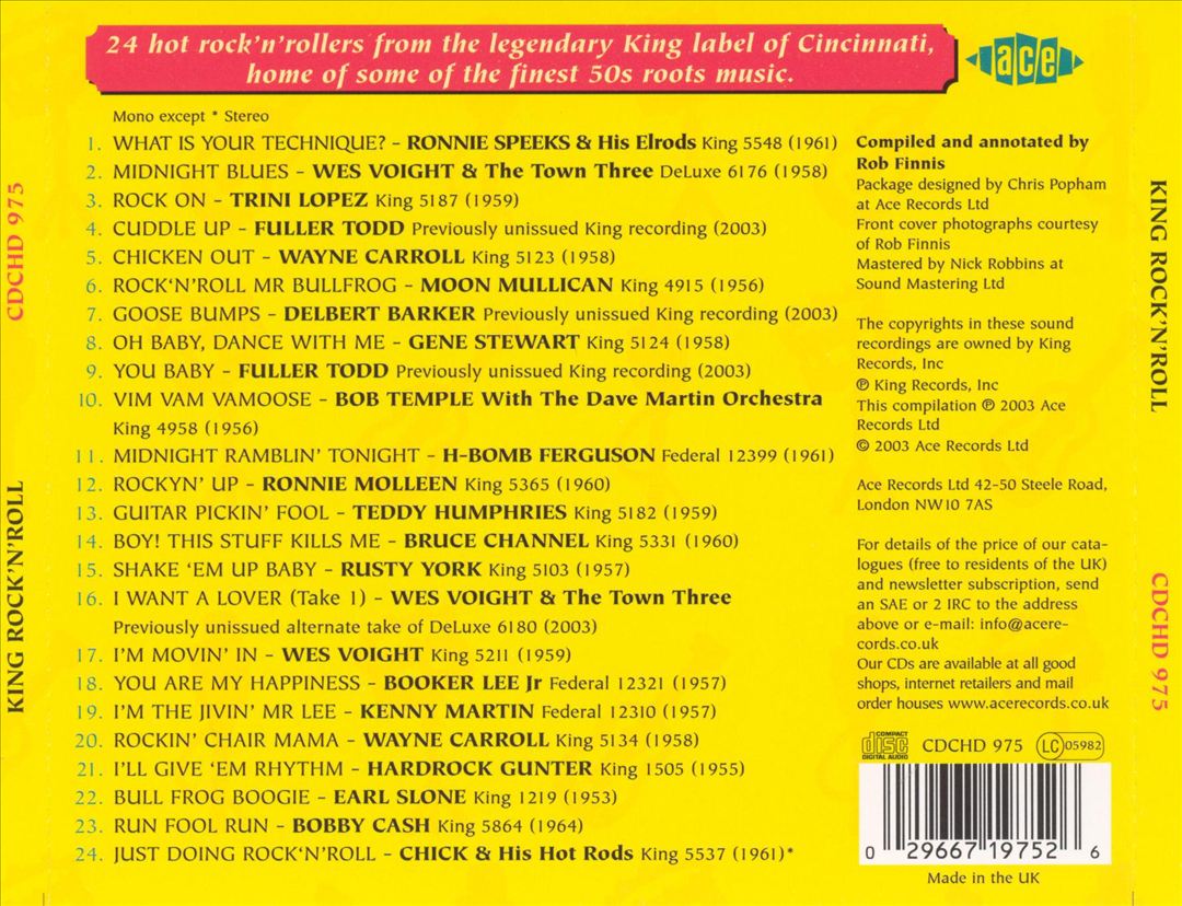 King Rock 'N' Roll cover art