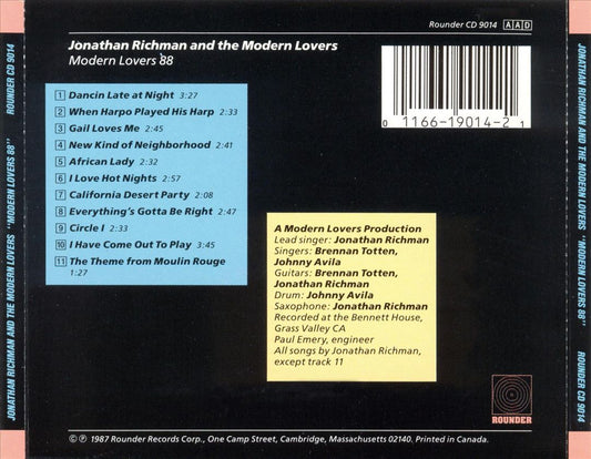 Modern Lovers '88 cover art