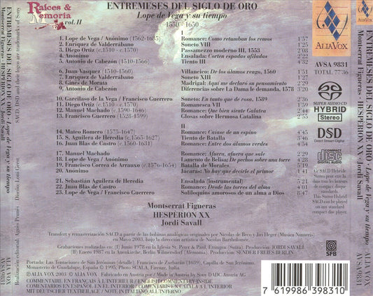 Entremeses del Siglo de Oro: Lope de Vega su tiempo cover art
