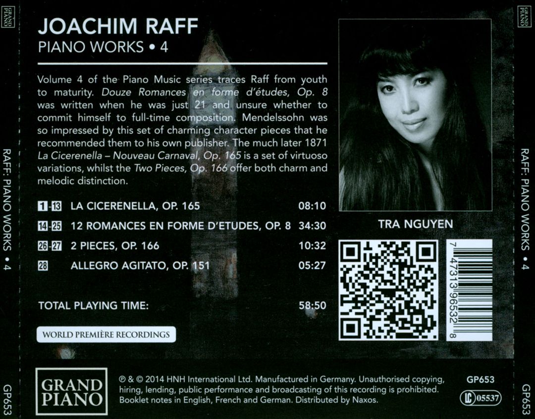 Joachim Raff: Piano Works, Vol. 4 cover art