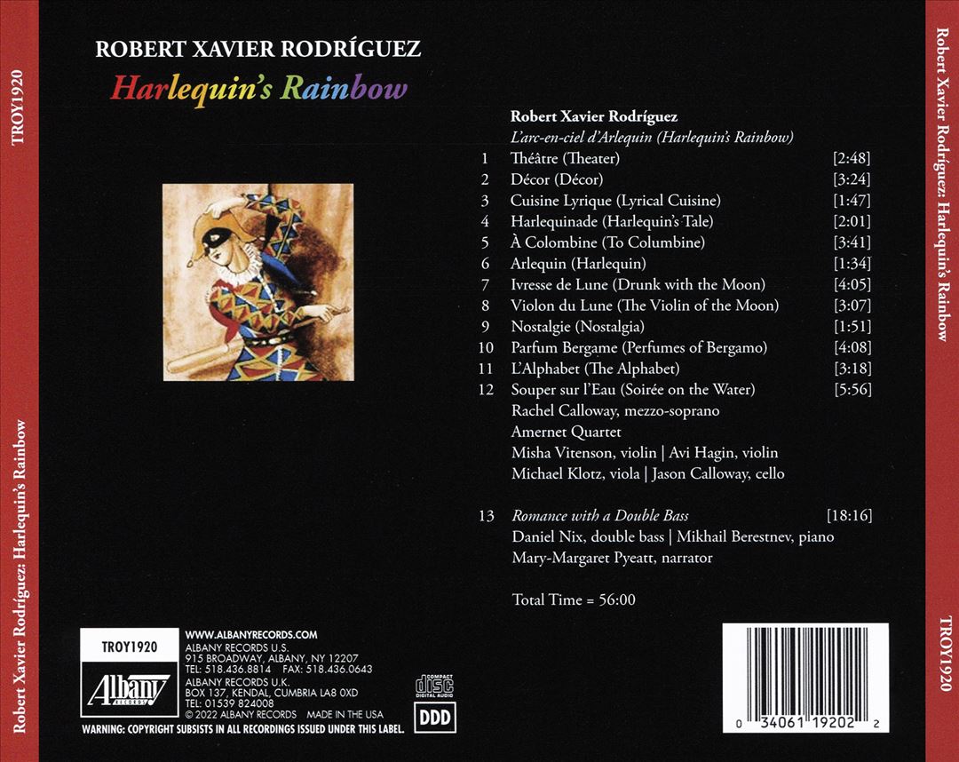 Robert Xavier Rodriguez: Harlequin's Rainbow cover art