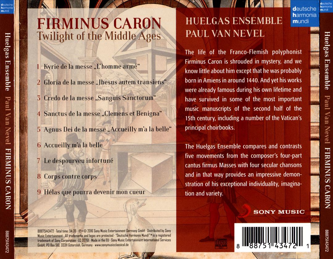 Firminus Caron: Twilight of the Middle Ages cover art
