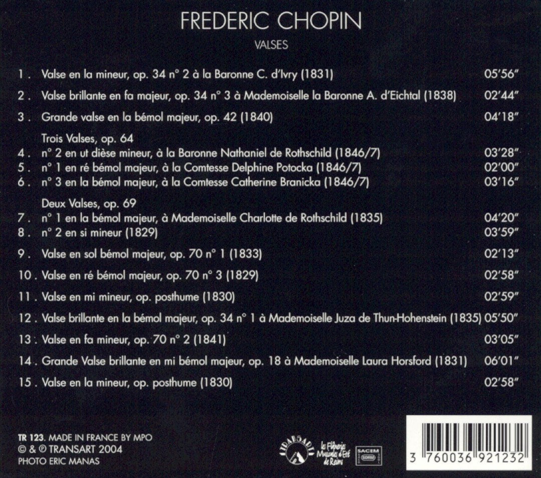 Chopin: Valses cover art