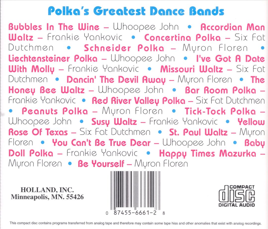 Polka's Greatest Dance Bands cover art