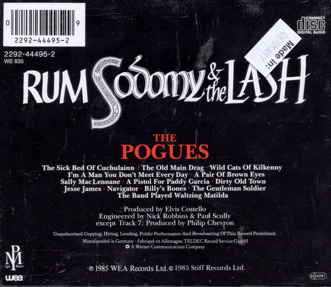 Rum, Sodomy & the Lash cover art