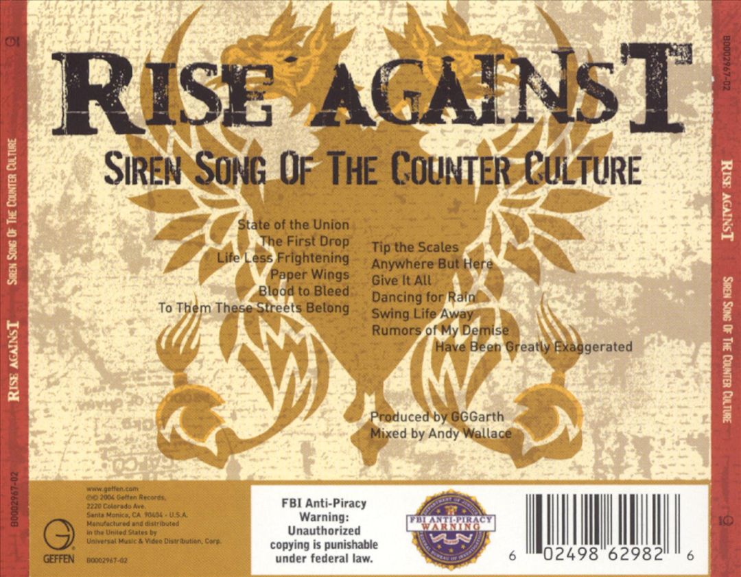 Siren Song of the Counter-Culture cover art
