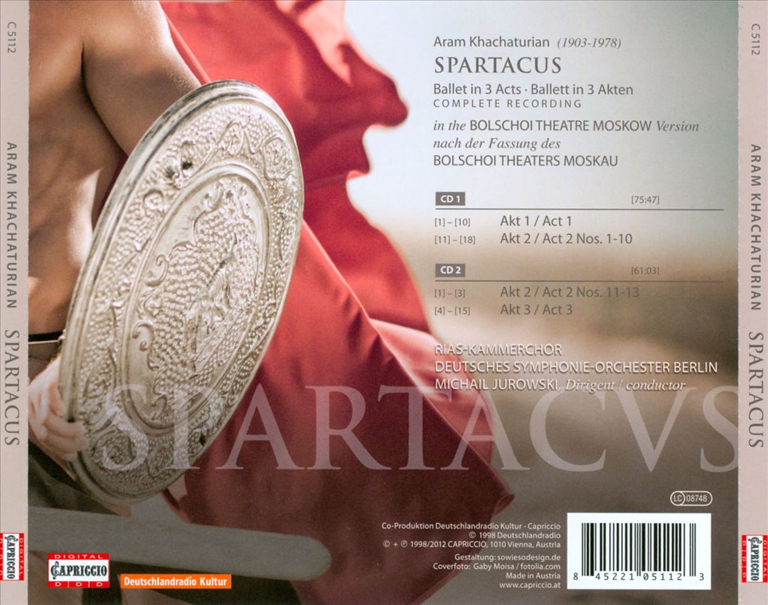 Khachaturian: Spartacus cover art