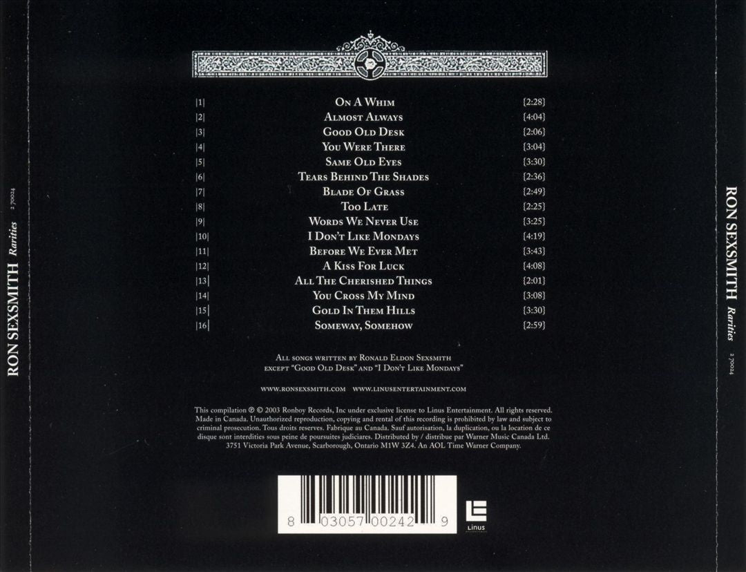 Rarities cover art