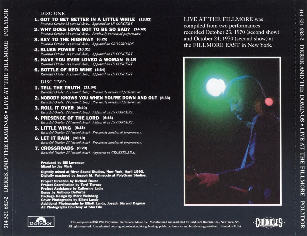 Live at the Fillmore cover art