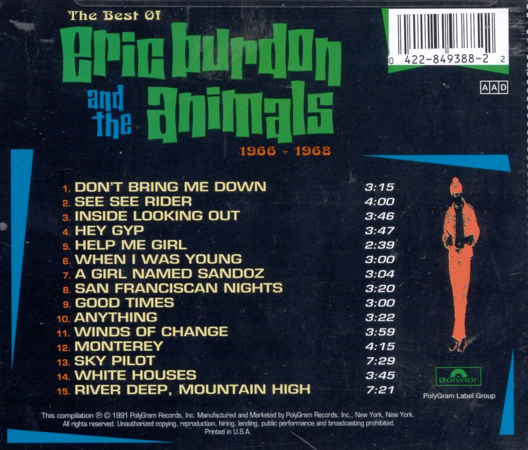 Best of Eric Burdon & the Animals, 1966-1968 [Polydor] cover art