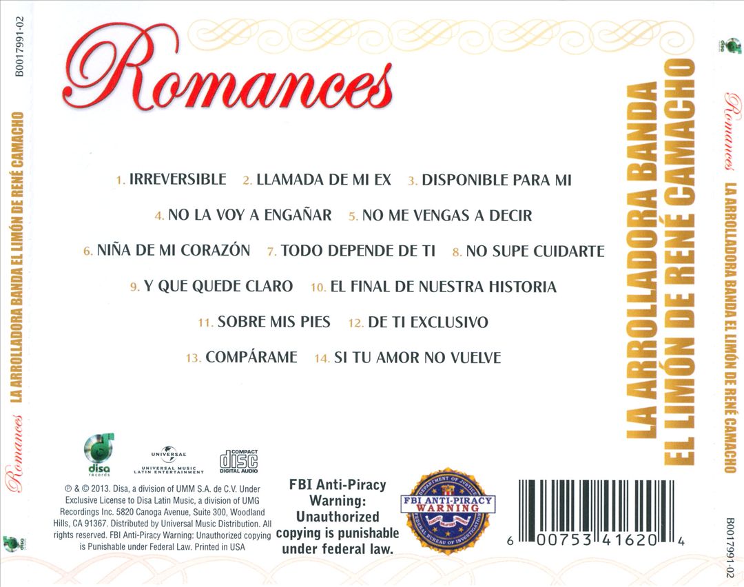 Romances cover art