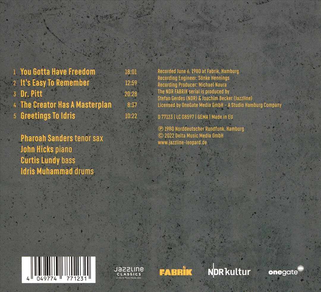 Live At Fabrik Hamburg,1980 cover art