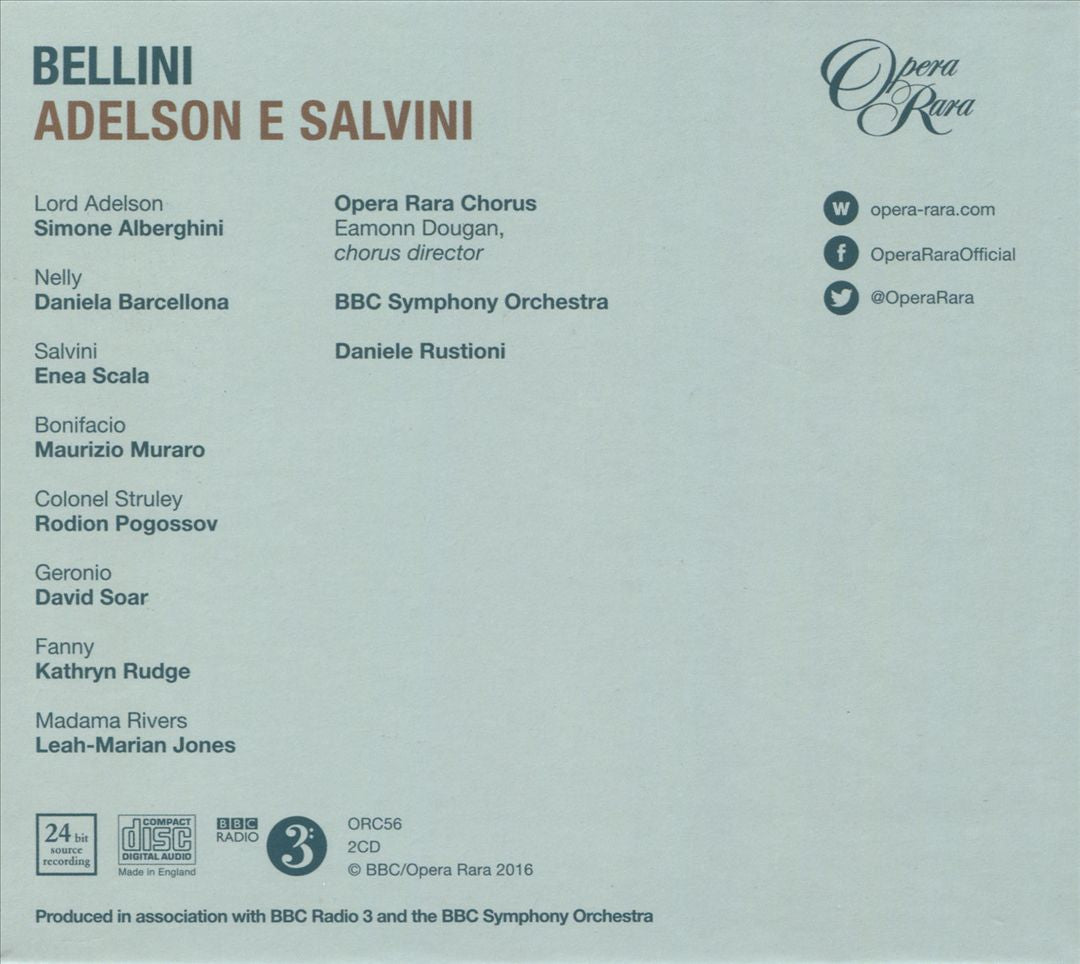 Bellini: Adelson e Salvini cover art