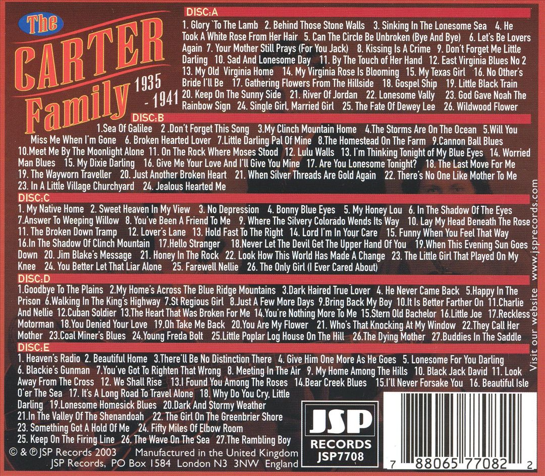 Carter Family, Vol. 2: 1935-1941 cover art