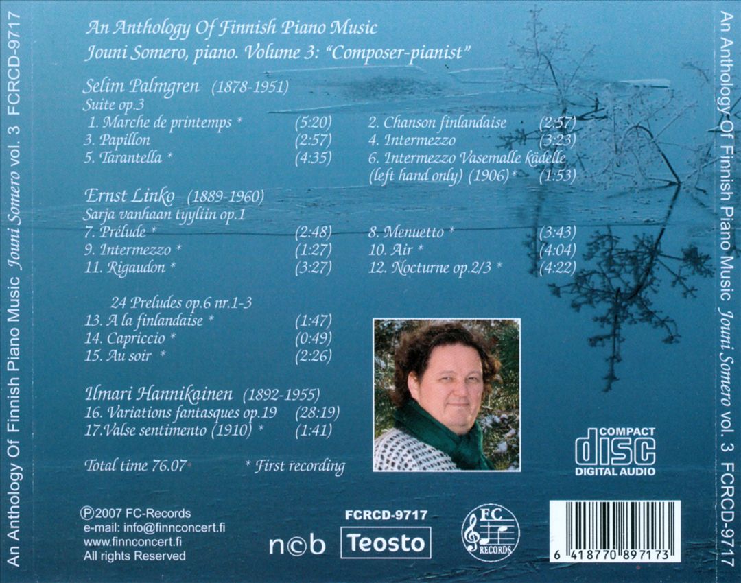 Anthology of Finnish Piano Music, Vol. 3 cover art