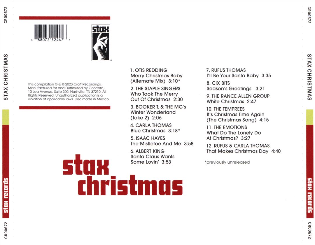 Stax Christmas cover art