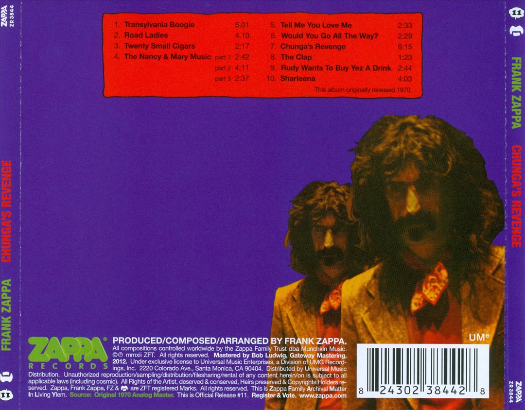 Chunga's Revenge cover art