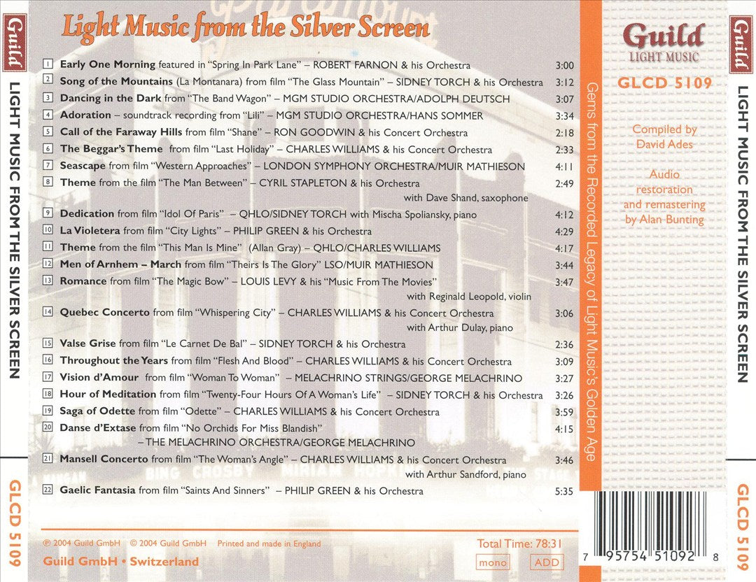 Golden Age of Light Music: Light Music from the Silver Screen cover art