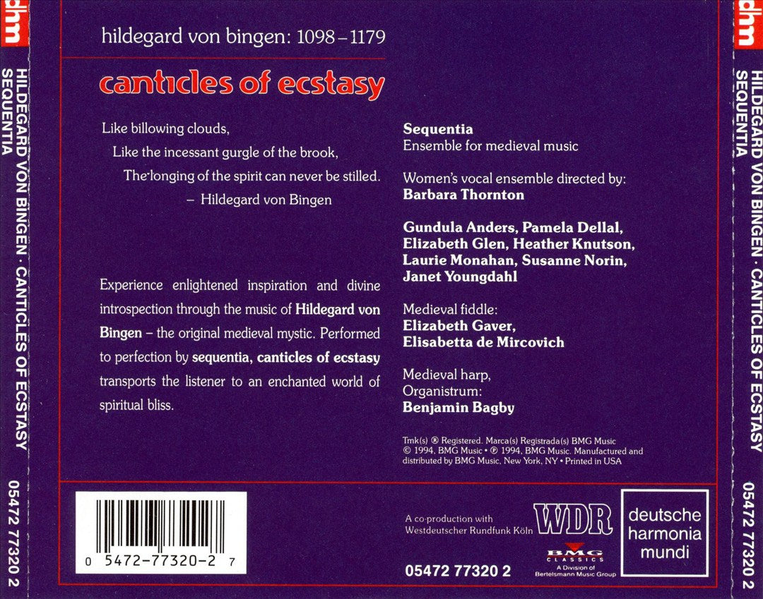 Hildegard von Bingen: Canticles of Ecstasy cover art