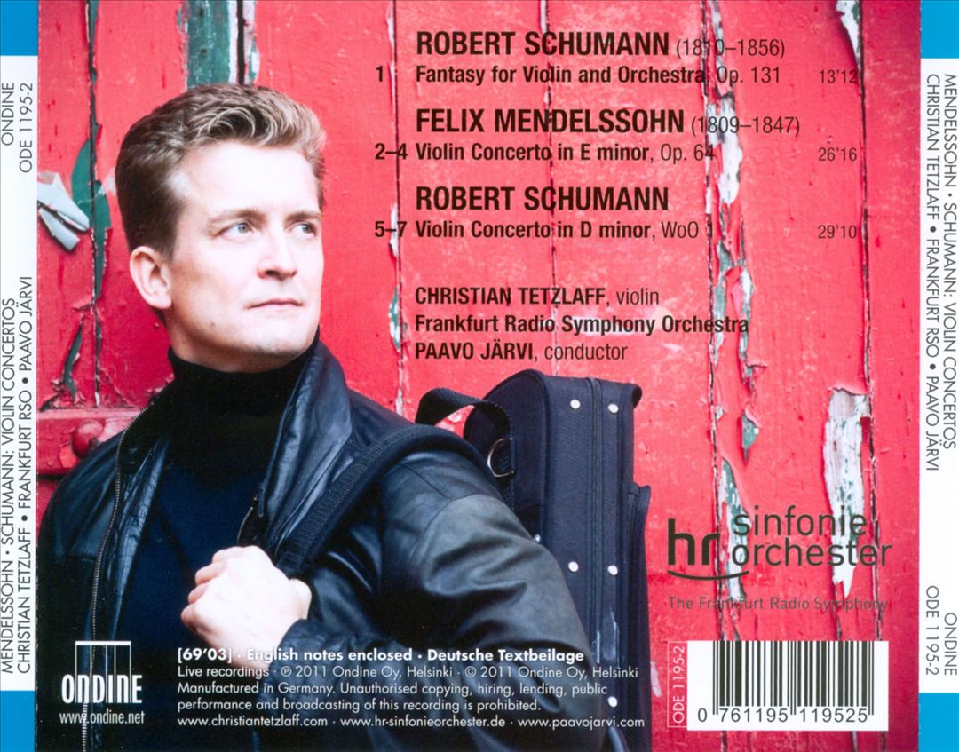 Mendelssohn, Schumann: Violin Concertos cover art
