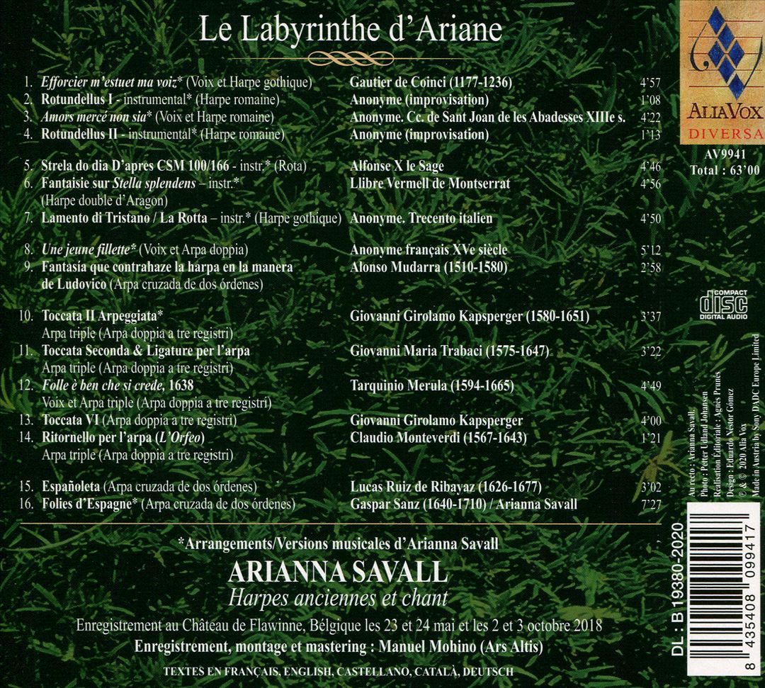 Labyrinthe d'Ariane cover art