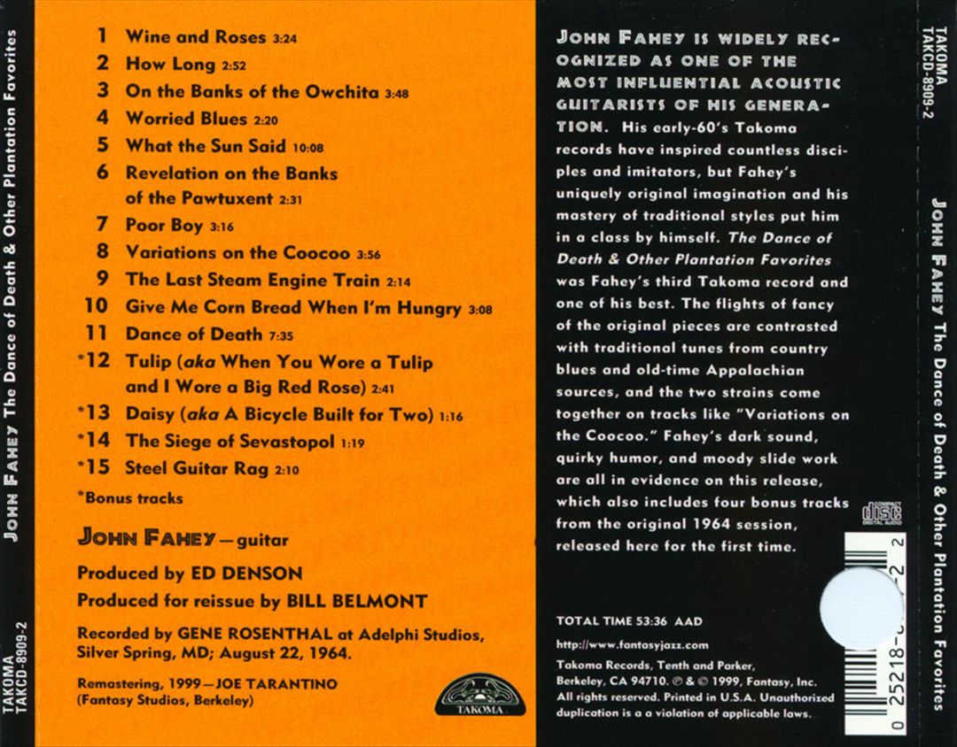 Dance of Death & Other Plantation Favorites cover art