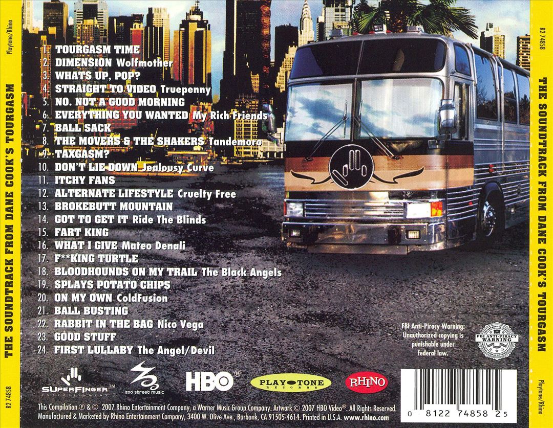 Dane Cook's Tourgasm cover art