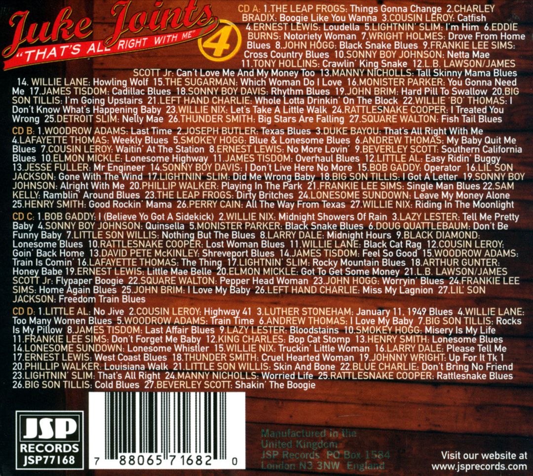 Juke Joints, Vol. 4: That's All Right with Me cover art