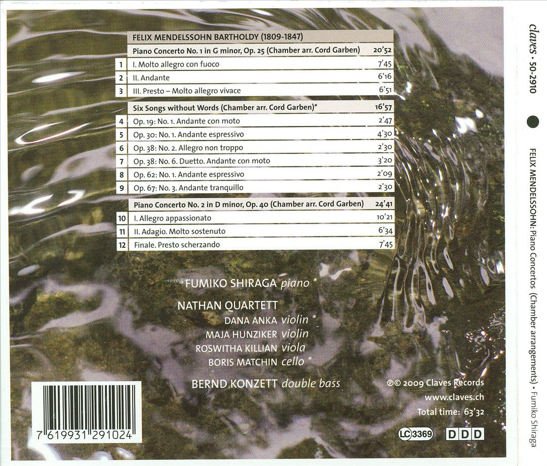 Mendelssohn: Piano Concertos Op. 25 & Op. 40; Six Songs Without Words cover art