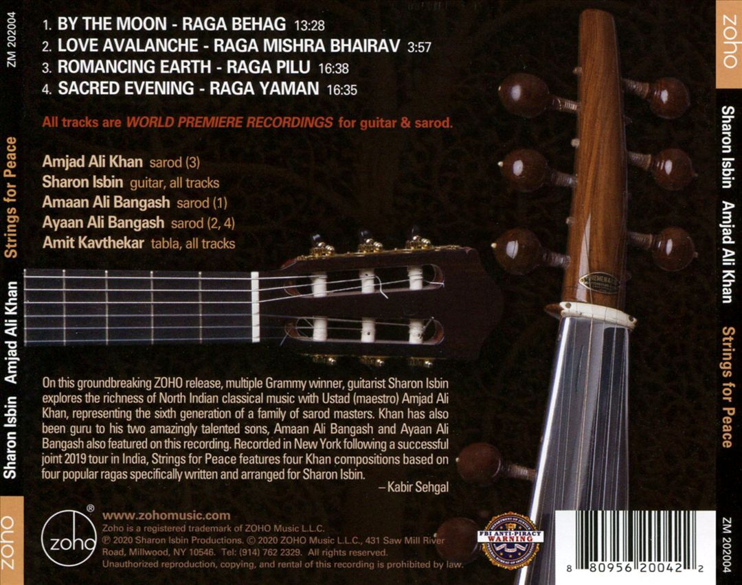 Strings for Peace: Premieres for Guitar & Sarod cover art
