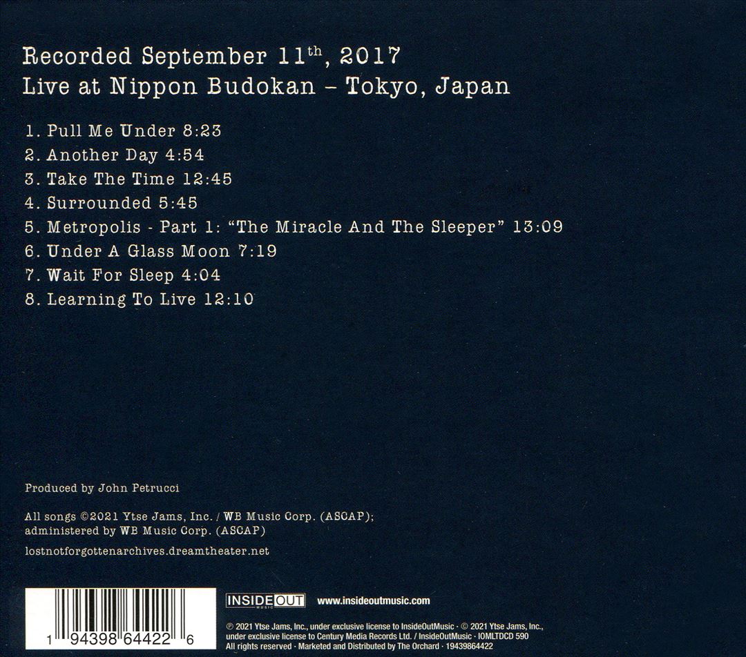 Lost Not Forgotten Archives: Images and Words – Live in Japan 2017 cover art