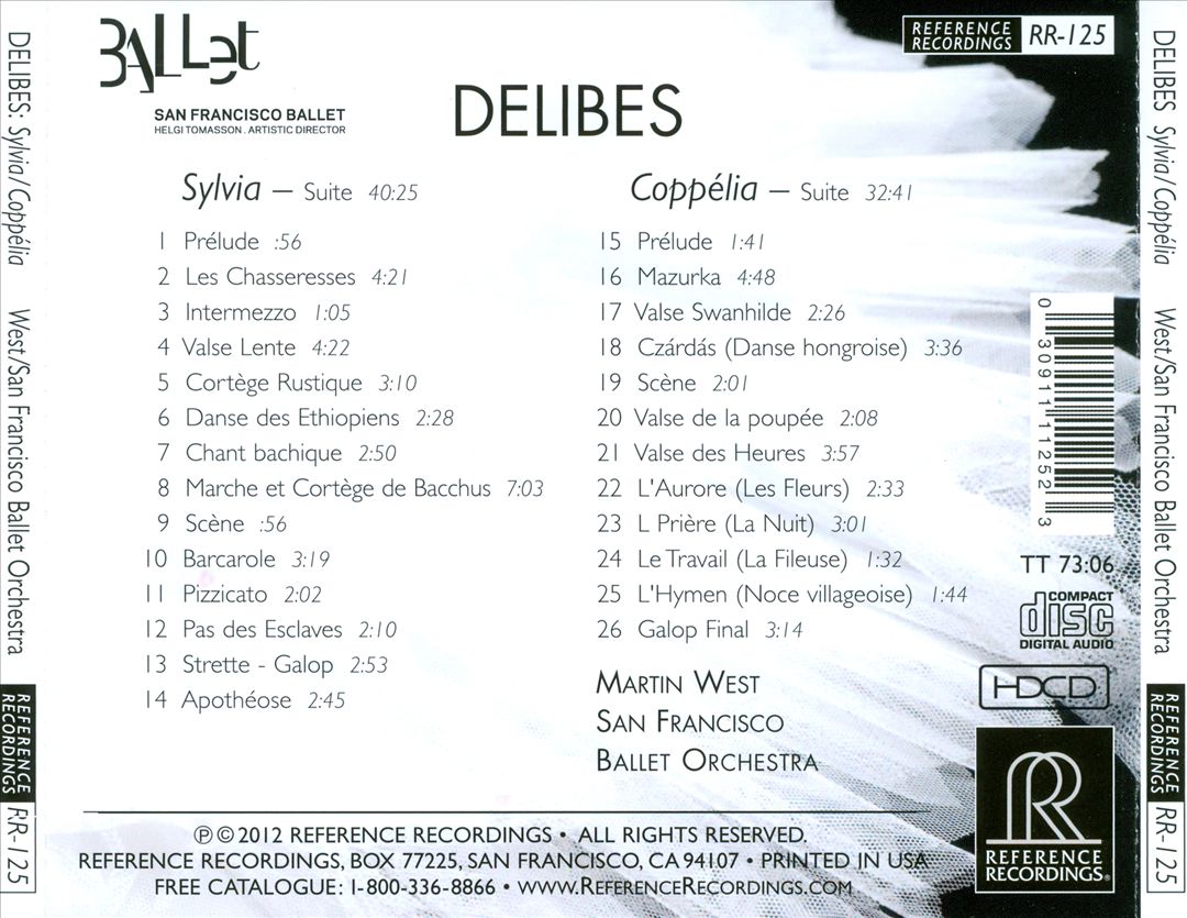 Delibes: Sylvia; Coppélia cover art