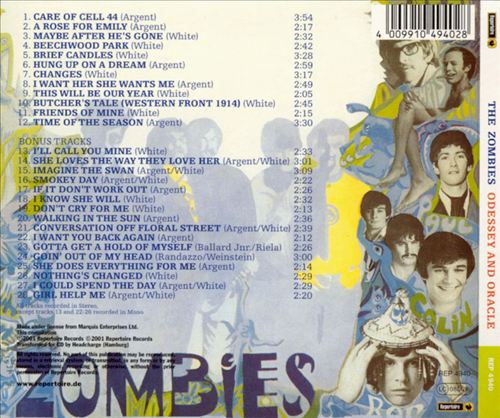 Odessey and Oracle [Germany Bonus Tracks] cover art