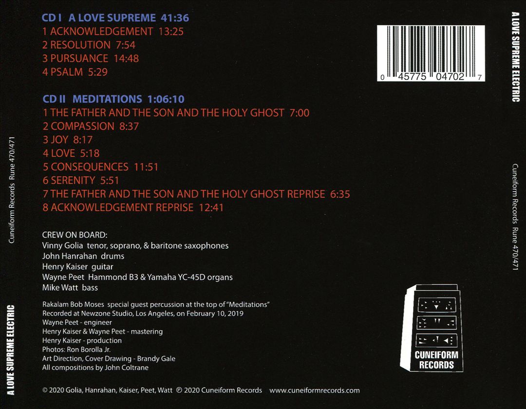 Love Supreme Electric: A Love Supreme and Meditations cover art