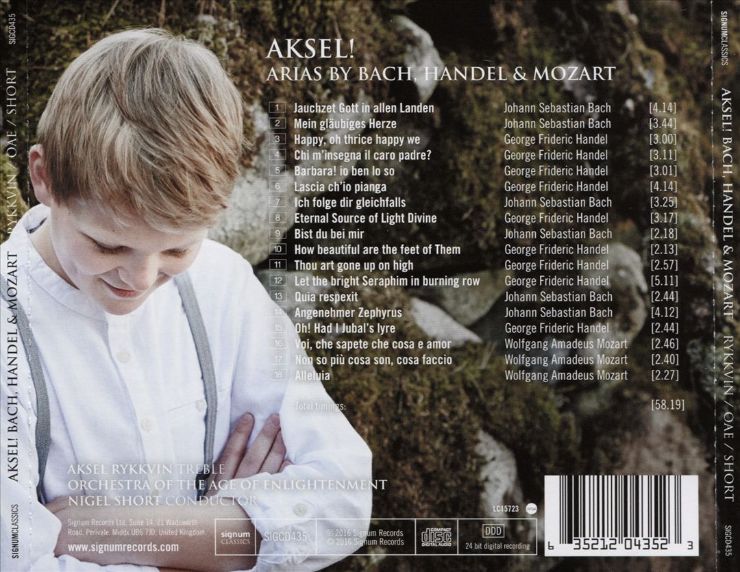Aksel!: Arias by Bach, Handel & Mozart cover art